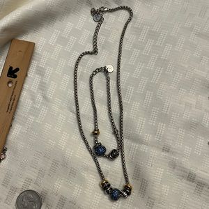 Touchstone crystal (?) bracelet and necklace set